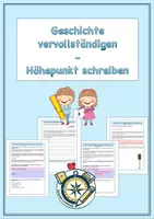 Vorschau - Arbeitsblätter - Höhepunkt schreiben_Wintergeschichte - Deckblatt