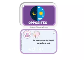 Vista previa - Tarjetas / Manipulativos - Llavero de opuestos en inglés - English keychains - página 1