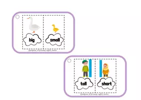 Vista previa - Tarjetas / Manipulativos - Llavero de opuestos en inglés - English keychains - página 2