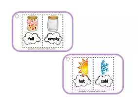 Vista previa - Tarjetas / Manipulativos - Llavero de opuestos en inglés - English keychains - página 3