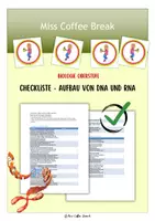 Vorschau - Merkblätter - Aufbau von DNA und RNA - Checkliste - Deckblatt