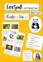 Vorschau - Fördermaterial/Inklusion - Krabbeltiere, Lesekarten für Erstleser (Silbenmethode), Nr. 021 - Deckblatt