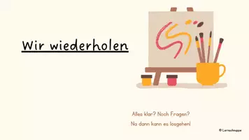 Vorschau - Präsentationen/Tafelbilder - Kunst Grunschule Wasserfarben Reflexion Bildbetrachtung - Seite 3