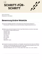 Vorschau - Merkblätter - Anleitung zur Benennung von Molekülen - Seite 1