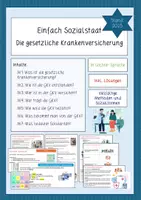Vorschau - Stundenentwürfe - Einfach Sozialstaat - Die gesetzliche Krankenversicherung 2025 (in leichter Sprache) - Deckblatt