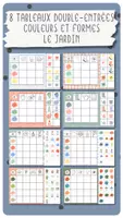Aperçu - Apprentissages en autonomie - 🌷 Au jardin 8 Tableaux Double-Entrées Couleurs et Formes - Page de couverture