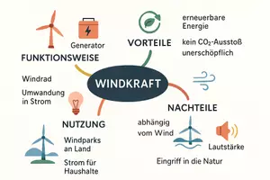 Vorschau - Arbeitsblätter - Lernposter + Arbeitsblatt "Windkraft" + Onlineübung & MP3 + Mindmap + Infografiken - Seite 3