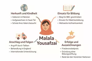 Vorschau - Arbeitsblätter - Lernposter + Arbeitsblatt "Malala Yousafzai" + Onlineübung & MP3 + Mindmap + Infografik - Seite 3