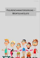 Vorschau - Merkblätter - Wortschatzliste - Figurencharakterisierung (Charakterisierung) - Deckblatt