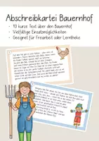 Vorschau - Anderer Materialtyp - Abschreibkartei Bauernhof - Deckblatt