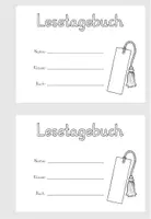 Vorschau - Arbeitsblätter - Lesetagebuch/Lesebegleitheft (3 verschiedene Lineaturen) - Seite 1