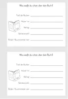 Vorschau - Arbeitsblätter - Lesetagebuch/Lesebegleitheft (3 verschiedene Lineaturen) - Seite 2