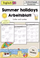 Vorschau - Arbeitsblätter - Summer holidays (Sommerferien, Summer) Arbeitsblatt differenziert - Englisch - Deckblatt