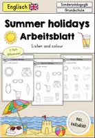 Vorschau - Arbeitsblätter - Summer holidays (Sommerferien, Sommer) Arbeitsblatt differenziert - Englisch - Deckblatt