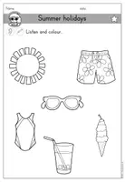 Vorschau - Arbeitsblätter - Summer holidays (Sommerferien, Sommer) Arbeitsblatt differenziert - Englisch - Seite 3