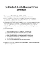 Vorschau - Arbeitsblätter - Materialpaket Teilbarkeit (noch wachsend) - Seite 2