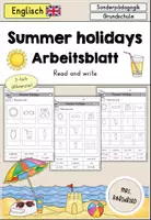 Vorschau - Arbeitsblätter - Summer holidays (Sommerferien, Summer) Arbeitsblatt differenziert - Englisch - Deckblatt