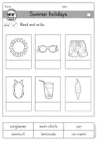 Vorschau - Arbeitsblätter - Summer holidays (Sommerferien, Summer) Arbeitsblatt differenziert - Englisch - Seite 2