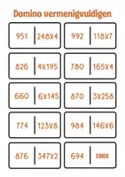 Voorbeeld - Domino vermenigvuldigen (HTExE of ExHTE) - Pagina 1