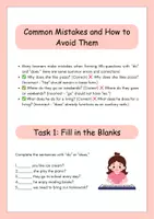 Aperçu - Affichage - Do/Does + Wh-Questions in English Grammar - Page 3