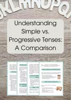 Aperçu - Affichage - Simple vs. Progressive Tenses: Grammar Rules & Sentence Structure - Page de couverture