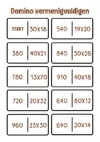 Voorbeeld - Domino vermenigvuldigen (TExT of TxTE) - Voorblad