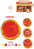 Voorbeeld - Pizza’s maken + voorbeeldkaartjes - Voorblad