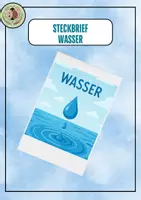 Vorschau - Arbeitsblätter - Steckbrief „Das Wasser“ - Deckblatt
