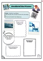Vorschau - Arbeitsblätter - Steckbrief „Das Wasser“ - Seite 1