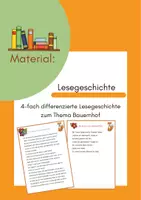 Vorschau - Arbeitsblätter - Lesegeschichten_Bauernhof - Deckblatt