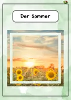 Vorschau - Arbeitsblätter - Deutsch „Der Sommer“ - Deckblatt