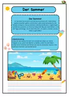 Vorschau - Arbeitsblätter - Deutsch „Der Sommer“ - Seite 1