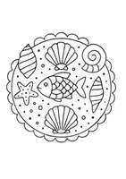 Vorschau - Mal- und Bastelvorlagen - Sommer Mandala - kreativer Ausmalspaß - Seite 3