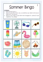 Vorschau - Arbeitsblätter - Sommer Bingo Sommerferien Schuljahresende Grundschule DaZ Sek I - Seite 3