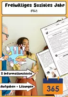 Vorschau - Arbeitsblätter - FSJ - Vorteile Schüler - Orientierung Beruf - soziale Kompetenzen - Deckblatt