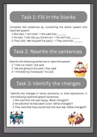 Aperçu - Affichage - Reported Speech: Indirect Statements & Questions in English - Page 3