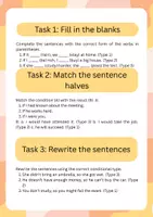 Aperçu - Affichage - Conditional Sentences: If Clauses Type 1, 2 & 3 - Page 3