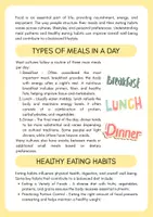Aperçu - Affichage - Meals & Eating Habits: Understanding Their Daily Importance - Page 1