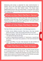 Aperçu - Affichage - Perfect Tense: Expressing Earlier Events in English - Page 1