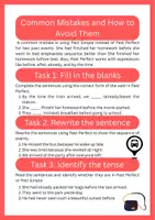 Aperçu - Affichage - Perfect Tense: Expressing Earlier Events in English - Page 2