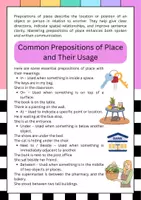 Aperçu - Affichage - Prepositions of Place: Where Things Are in English - Page 1