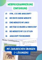 Vorschau - Unterrichtsreihen - Webprogrammierung: Einführung in HTML, CSS und JavaScript (Informatikunterricht) - Deckblatt