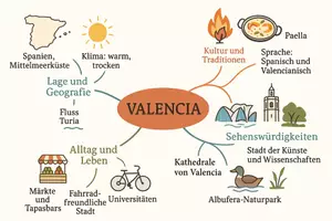 Vorschau - Arbeitsblätter - AB mit Fragen zum Thema "Valencia" + Lösungsblatt + Mindmap + Infografiken - Seite 2