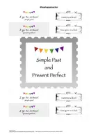 Vorschau - Arbeitsblätter - grammar revision: simple past and present perfect - Deckblatt