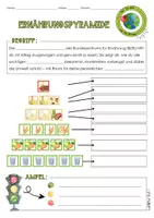Vorschau - Unterrichtsreihen - Ernährungspyramide | Aktuelle Version 2025 | 3 Merkblätter mit Lösungen | Bildkarten - Seite 2