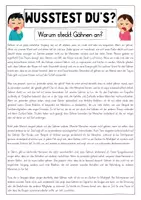 Vorschau - Arbeitsblätter - Warum steckt Gähnen an? - Leseförderung mit Sachwissen - Seite 2