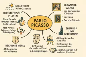 Vorschau - Arbeitsblätter - Lernposter + Arbeitsblatt "Pablo Picasso" + Onlineübung & MP3 + Mindmap + Infografik - Seite 2