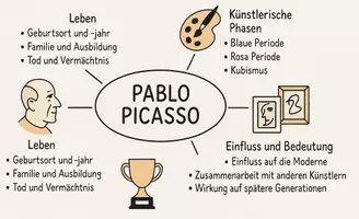 Vorschau - Arbeitsblätter - Lernposter + Arbeitsblatt "Pablo Picasso" + Onlineübung & MP3 + Mindmap + Infografik - Seite 3