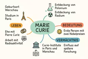 Vorschau - Arbeitsblätter - Arbeitsblatt "Marie Curie" + Onlineübung & MP3 + Mindmap + Infografik - Seite 2
