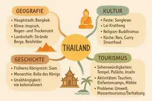 Vorschau - Arbeitsblätter - AB mit Fragen zum Thema "Thailand" + Lösungsblatt + Mindmap + Infografik - Seite 2